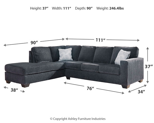 Altari 2-Piece Sectional with Chaise and Ottoman