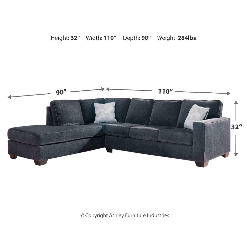 Altari 2-Piece Sleeper Sectional with Chaise Signature Design by Ashley® Living Room