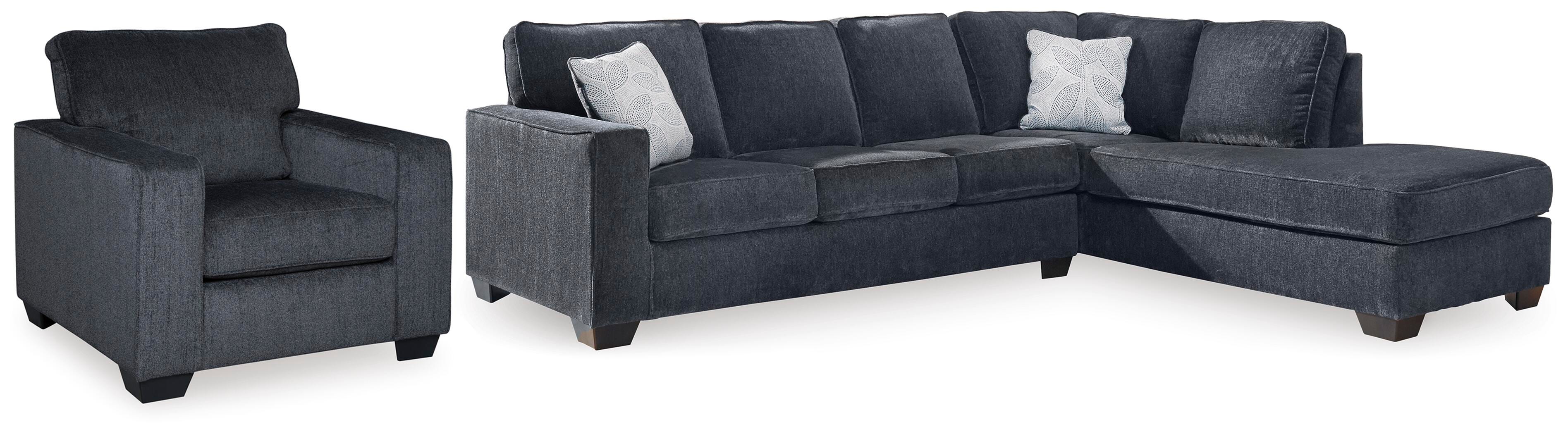 Altari 2-Piece Sectional and Chair — Chaise Right Signature Design by Ashley® Living Room