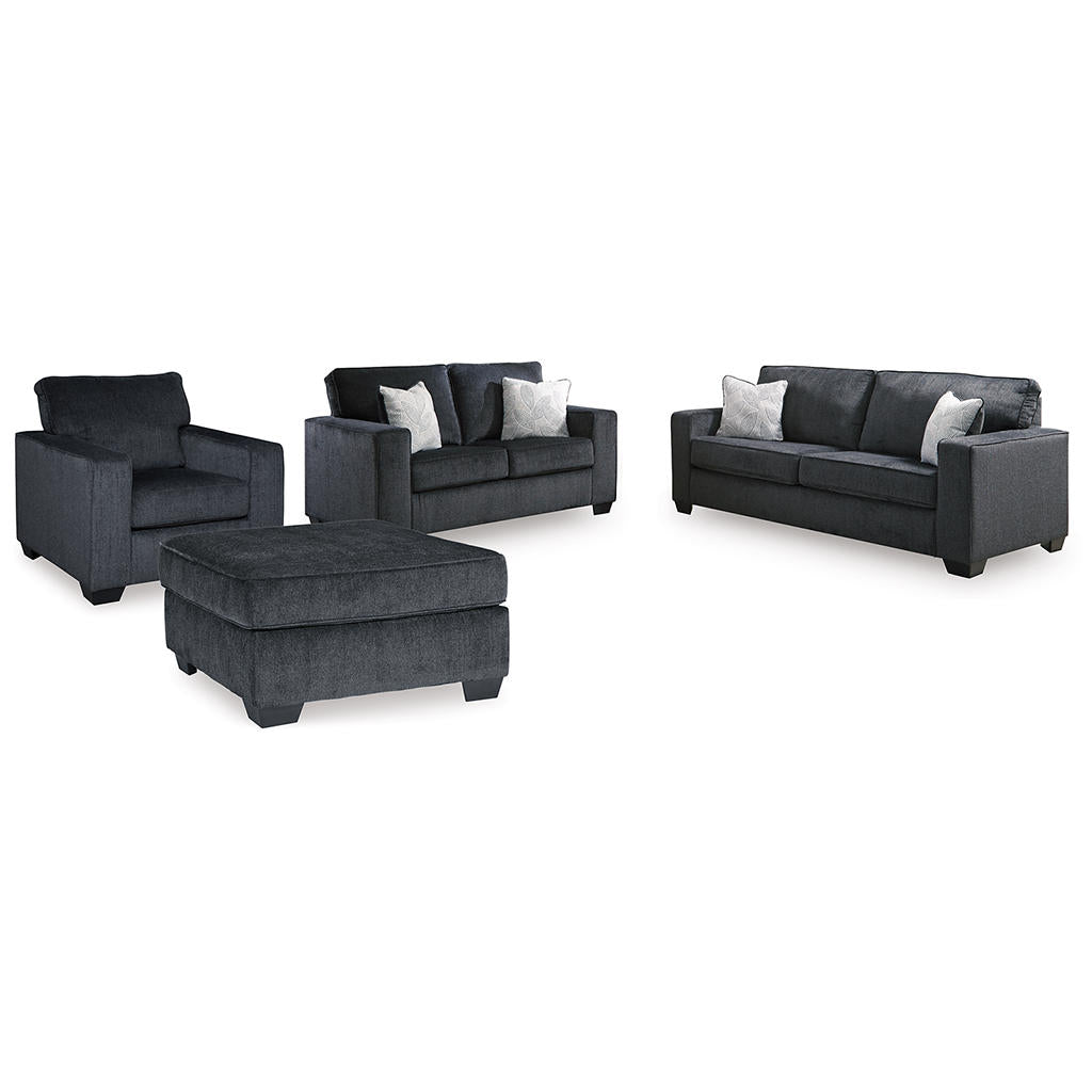 Altari Queen Sofa Sleeper, Loveseat, Chair and Oversized Ottoman Signature Design by Ashley® Uncategorized