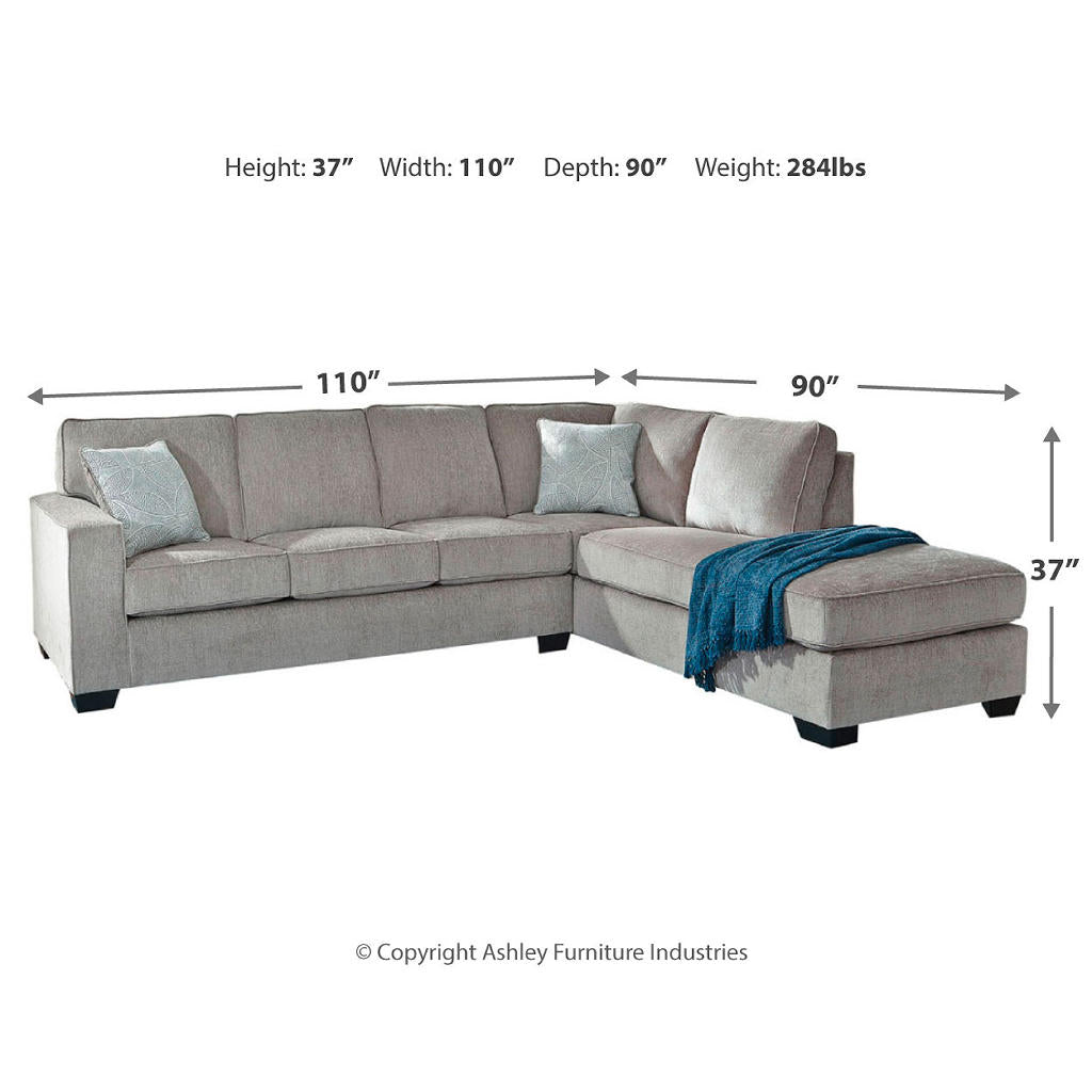Altari 2-Piece Sleeper Sectional with Chaise Signature Design by Ashley® Living Room