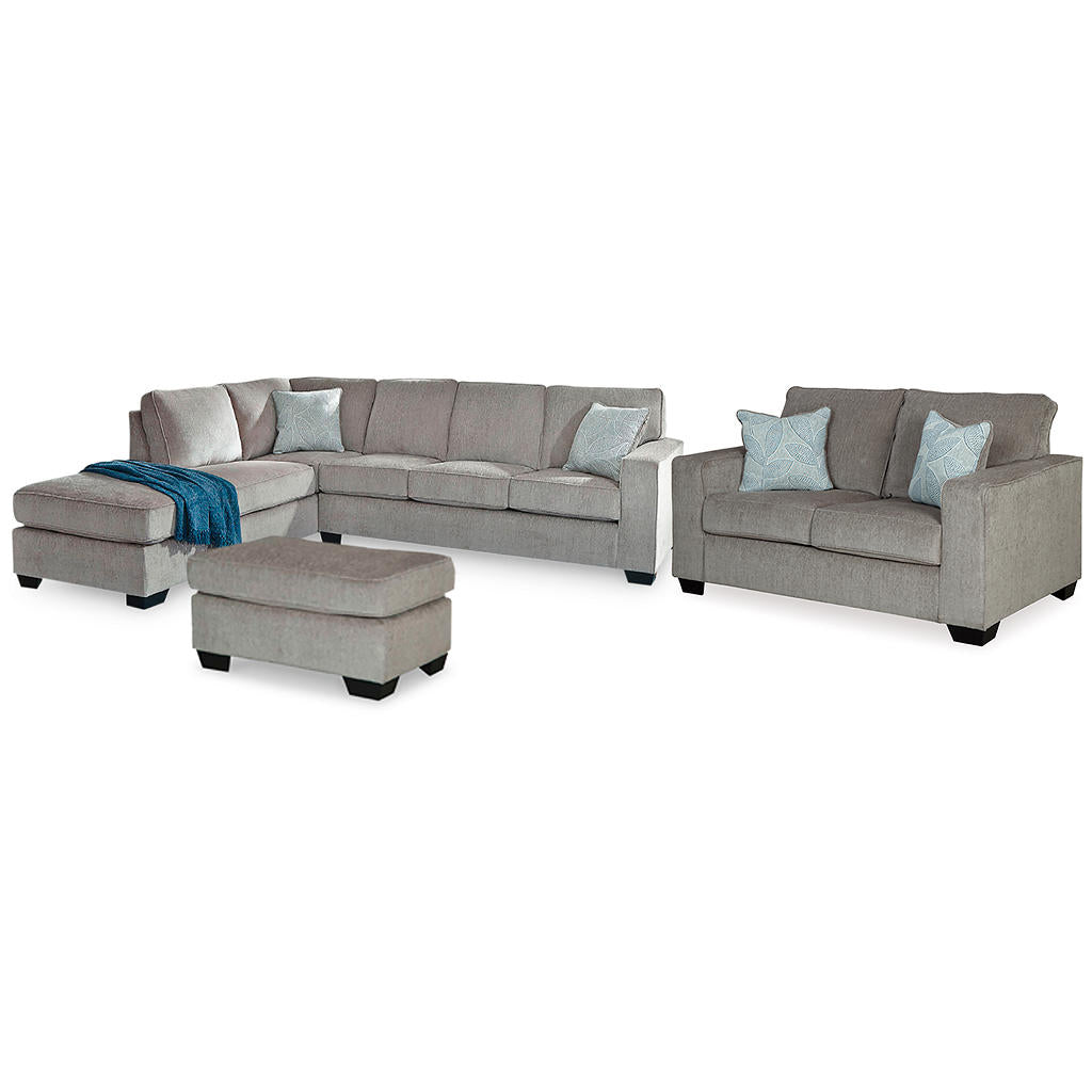 Altari 2-Piece Sectional with Chaise, Loveseat and Ottoman Signature Design by Ashley® Uncategorized