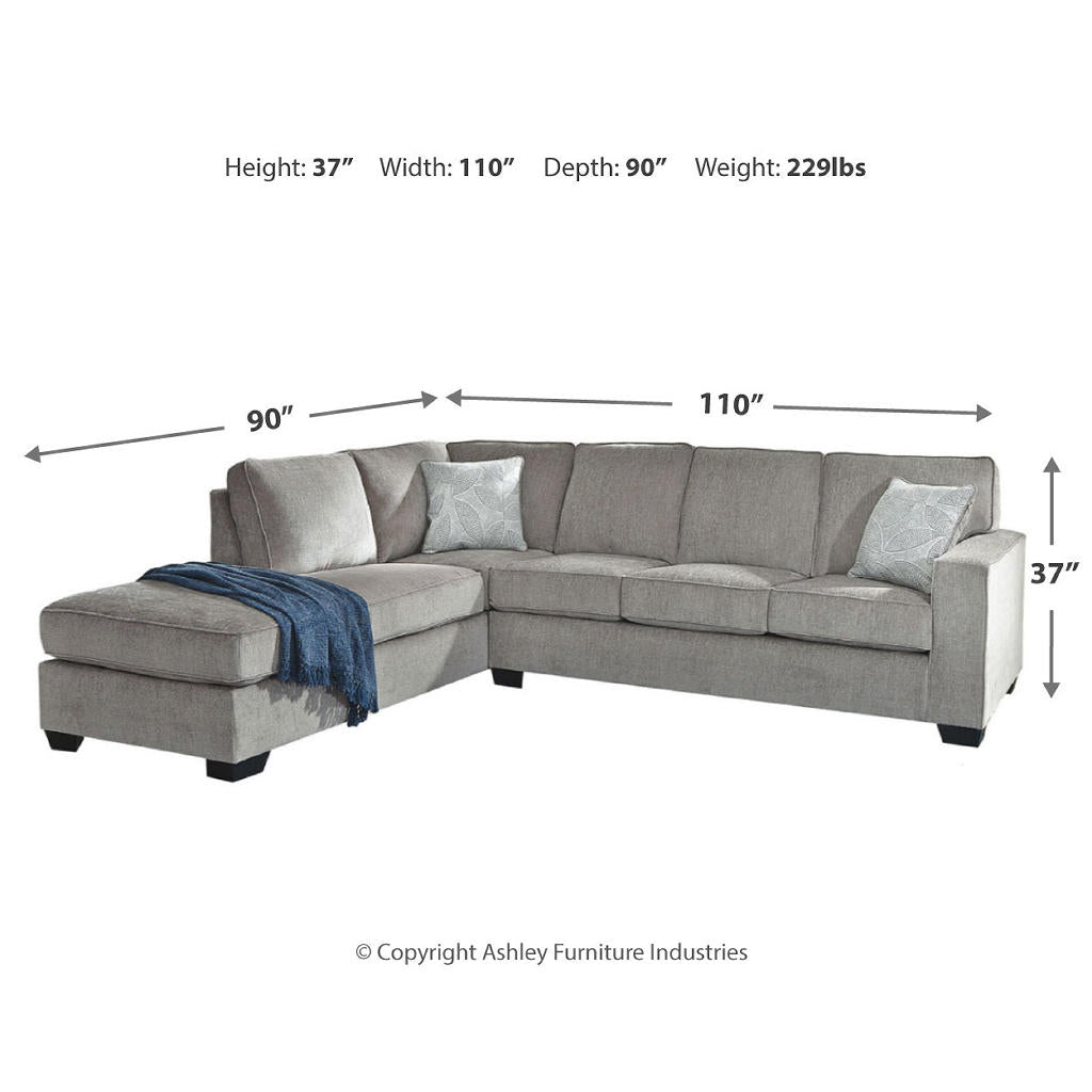 Altari 2-Piece Sectional with Chaise, Loveseat and Ottoman Signature Design by Ashley® Uncategorized