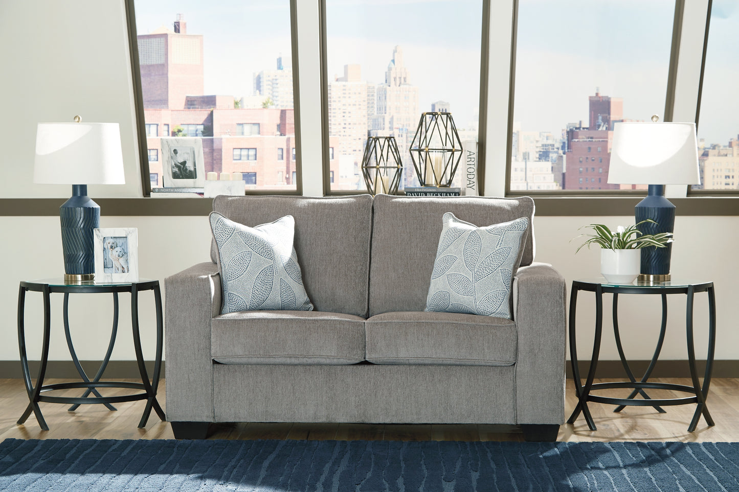 Altari 2-Piece Sleeper Sectional, Loveseat and Ottoman