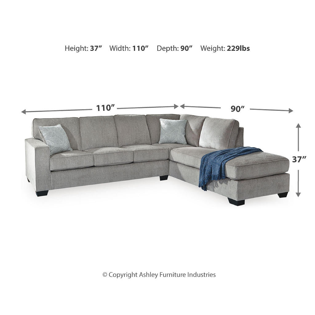 Altari 2-Piece Sleeper Sectional, Loveseat and Ottoman Signature Design by Ashley® Uncategorized