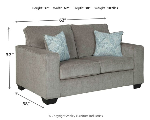 Altari 2-Piece Sleeper Sectional, Loveseat and Ottoman