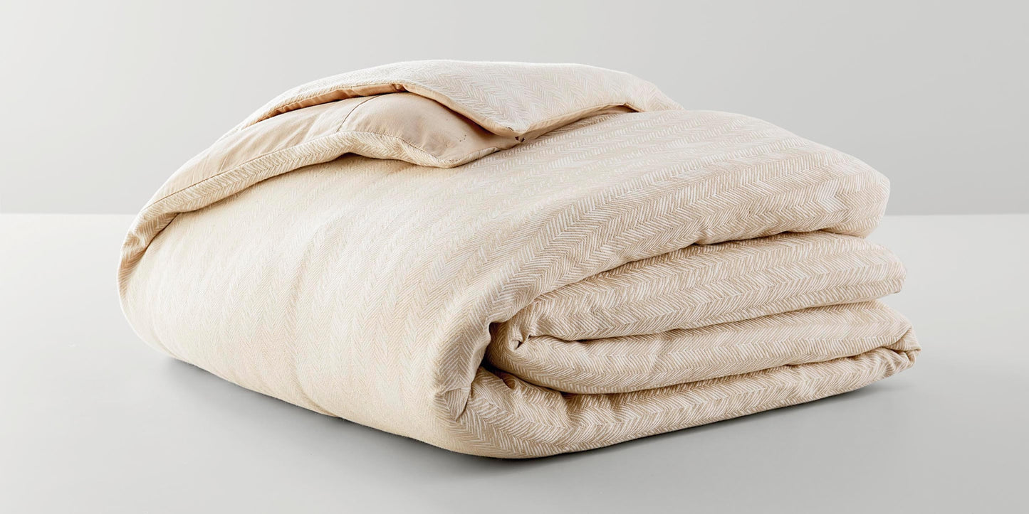 Herringbone 3 Piece Bedding Set Bassett Home Decor