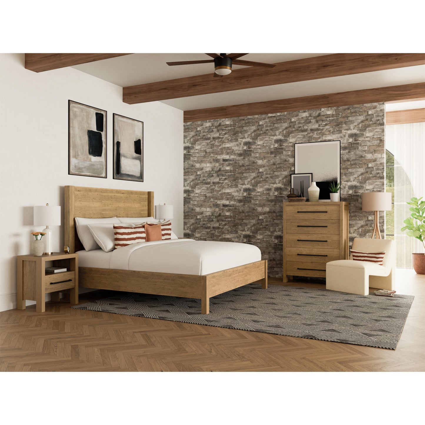 Davie 4/6-5/0 Panel Headboard