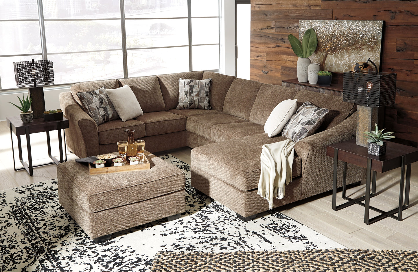 Graftin 3-Piece Sectional and Ottoman