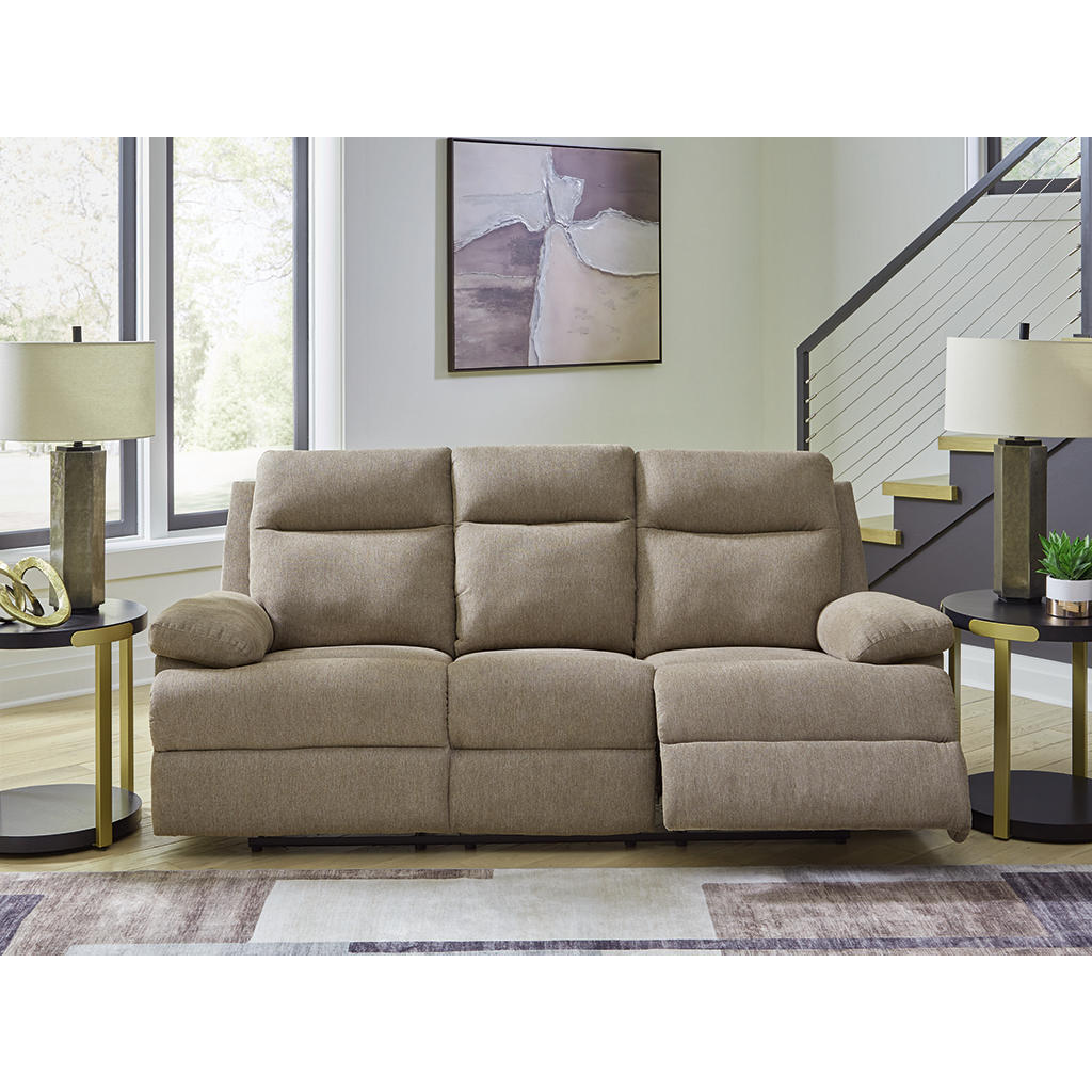 Side-Swipe Reclining Sofa with Drop Down Table Signature Design by Ashley® Living Room