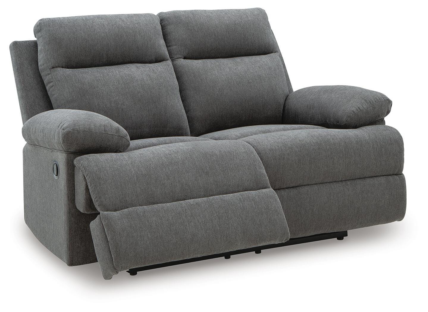 Side-Swipe Reclining Sofa with Drop-Down Table, Loveseat and Recliner Signature Design by Ashley® Living Room