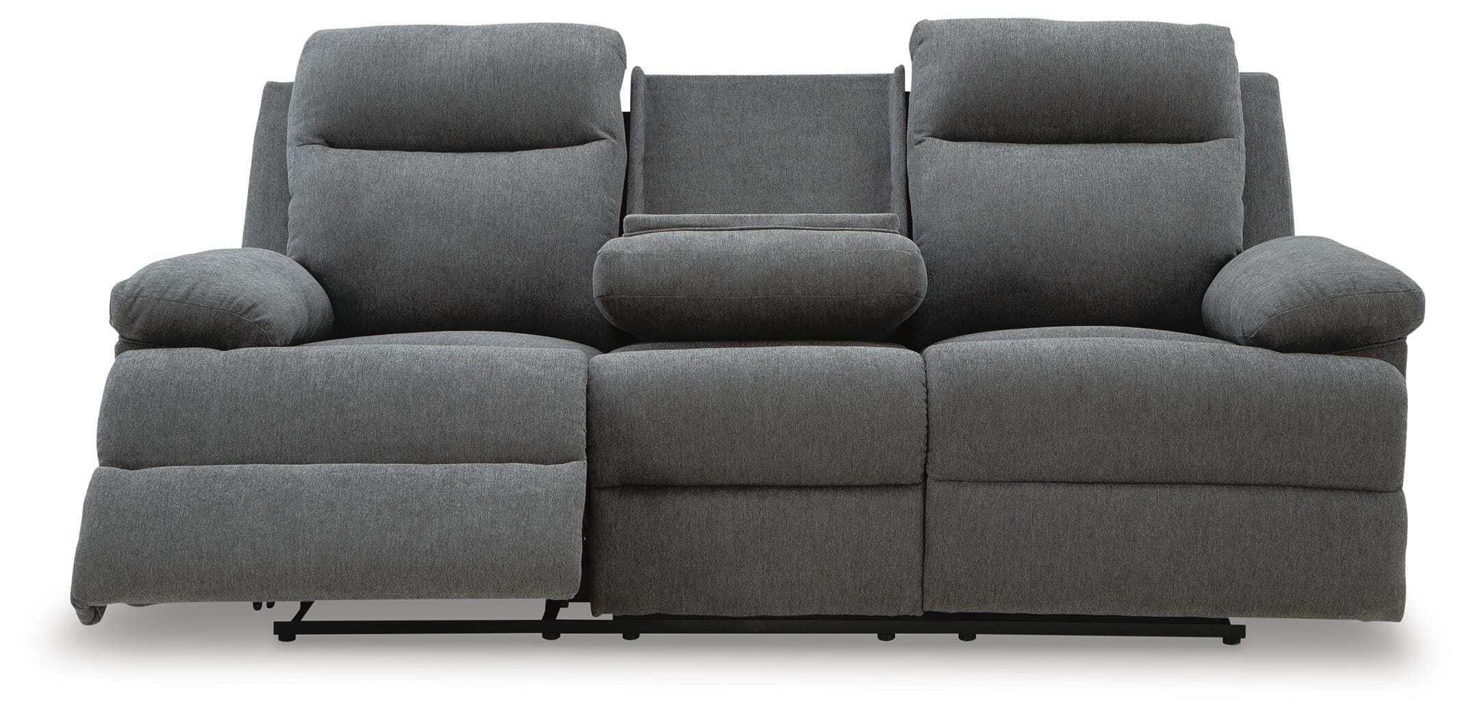 Side-Swipe Reclining Sofa with Drop-Down Table, Loveseat and Recliner Signature Design by Ashley® Living Room