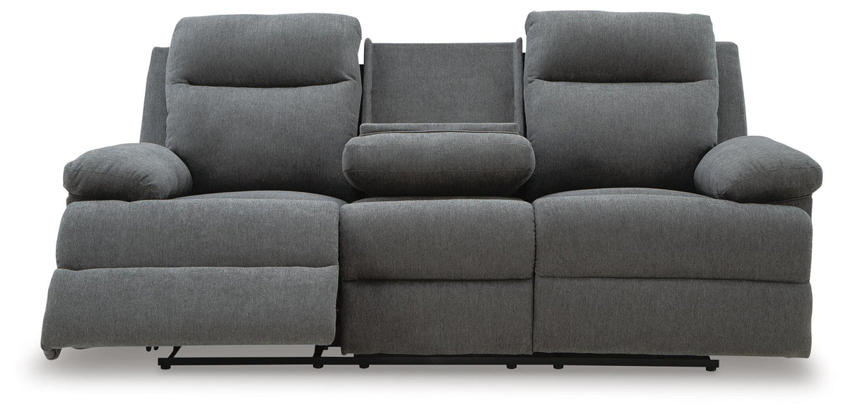 Side-Swipe Reclining Sofa with Drop-Down Table, Loveseat and Recliner Signature Design by Ashley® Living Room