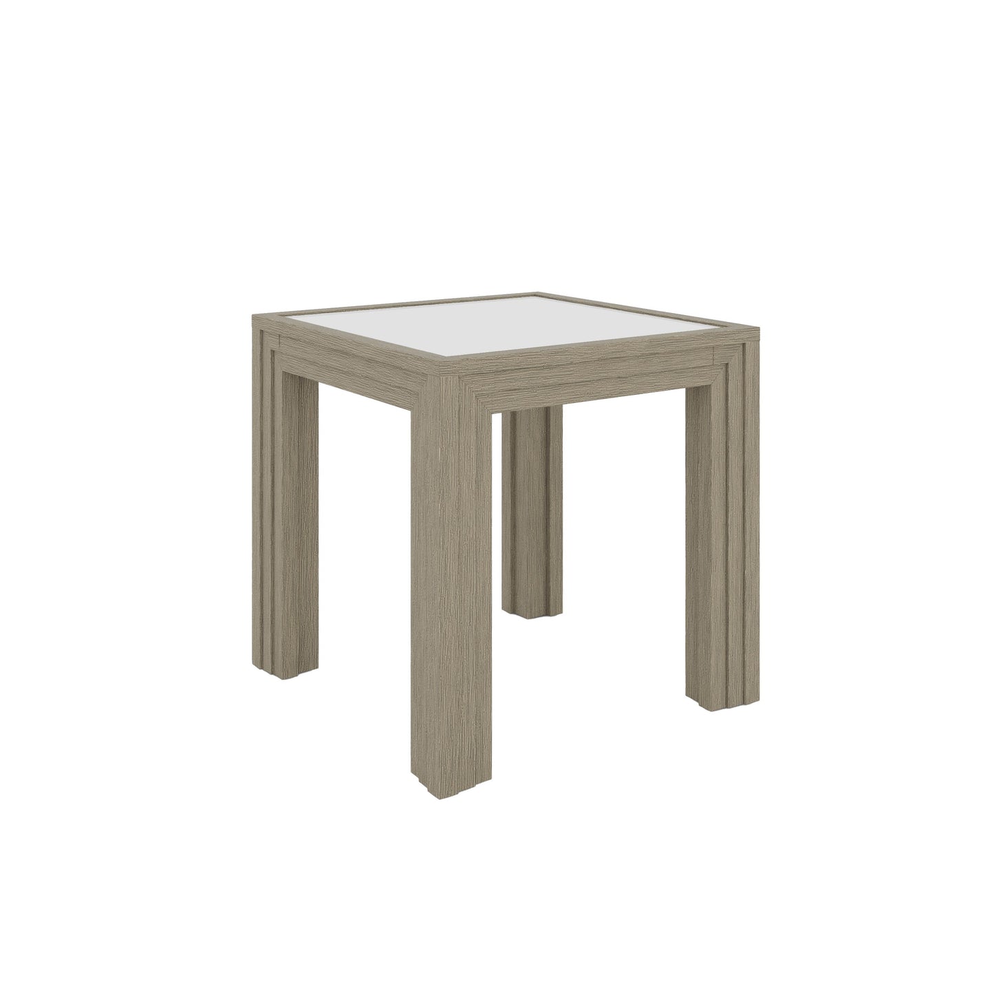 Wilde Glass Top End Table