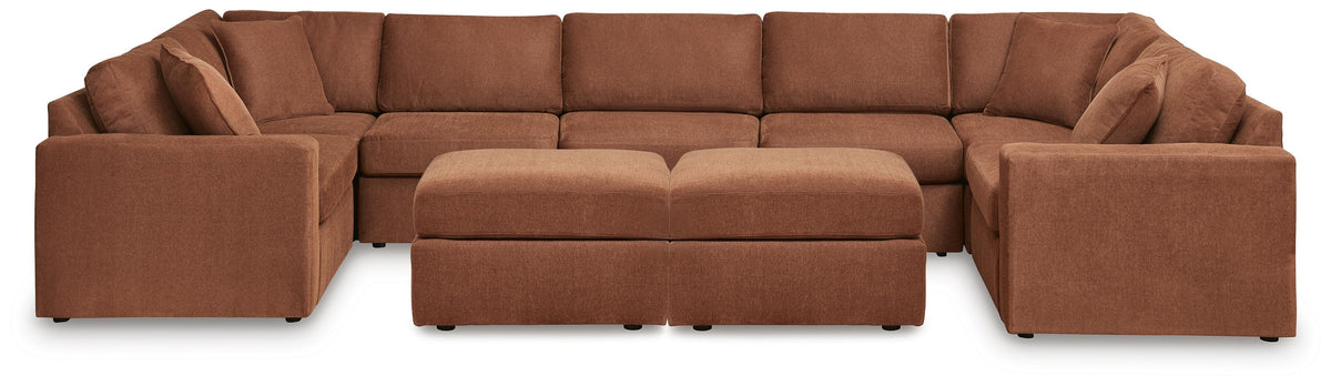 Modmax 7-Piece Modular Sectional and 2 Ottomans — Pit Build Signature Design by Ashley® Living Room