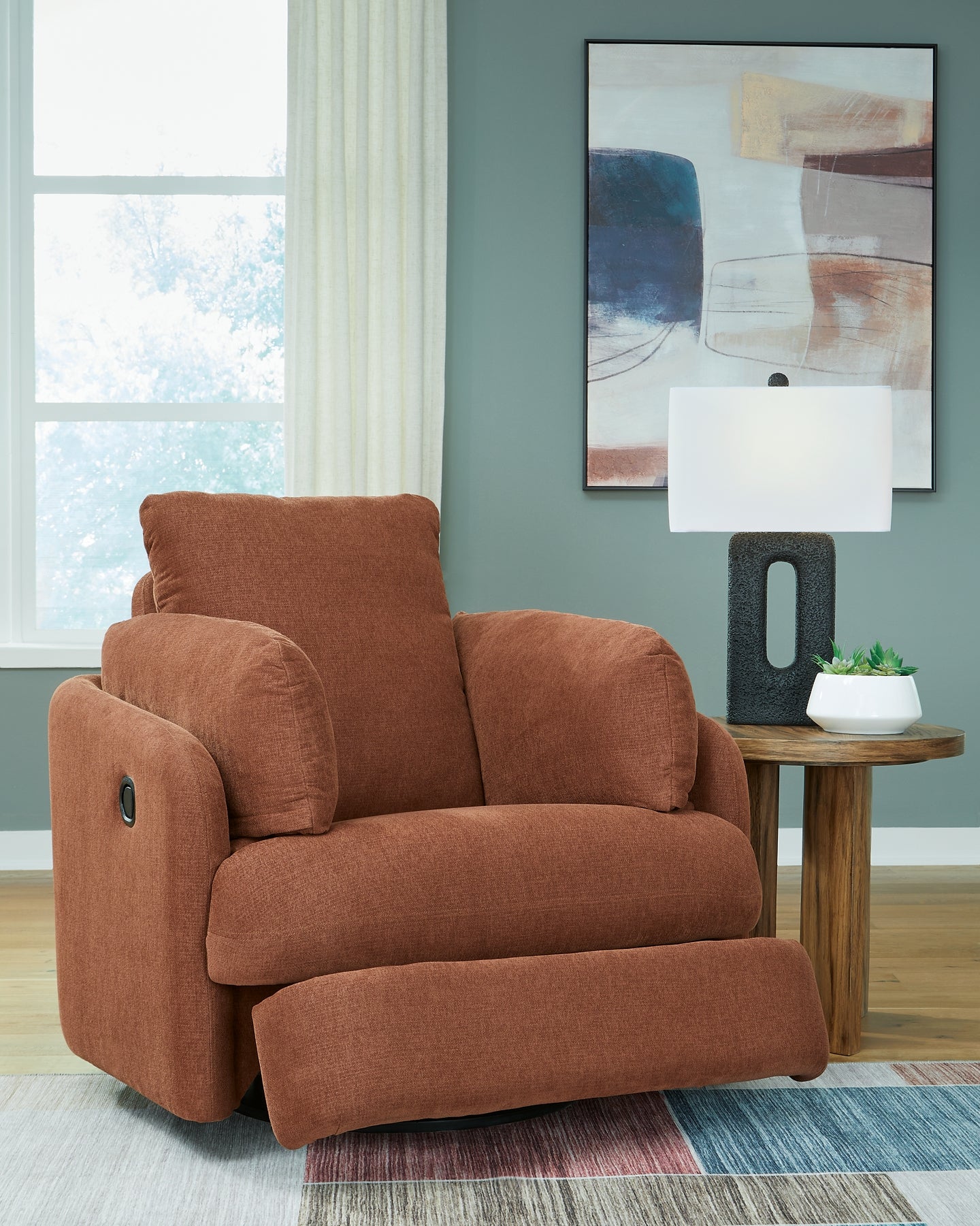 Modmax 6-Piece Sectional and Swivel Glider Recliner