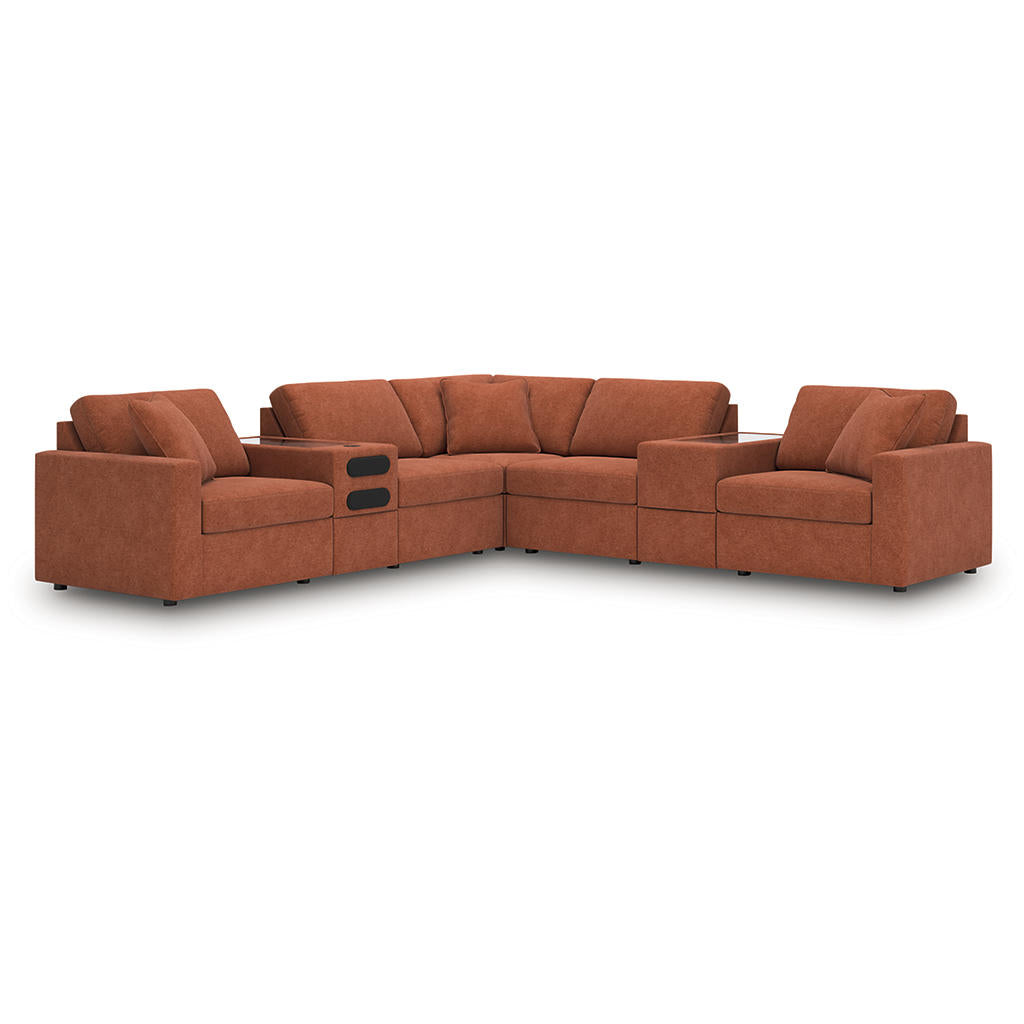 Modmax 7-Piece Balanced Sectional with Audio and Storage Consoles Signature Design by Ashley® Living Room
