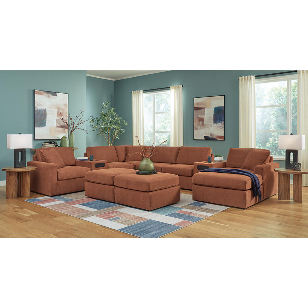 Modmax 6-Piece Sectional and 2 Ottomans Signature Design by Ashley® Uncategorized