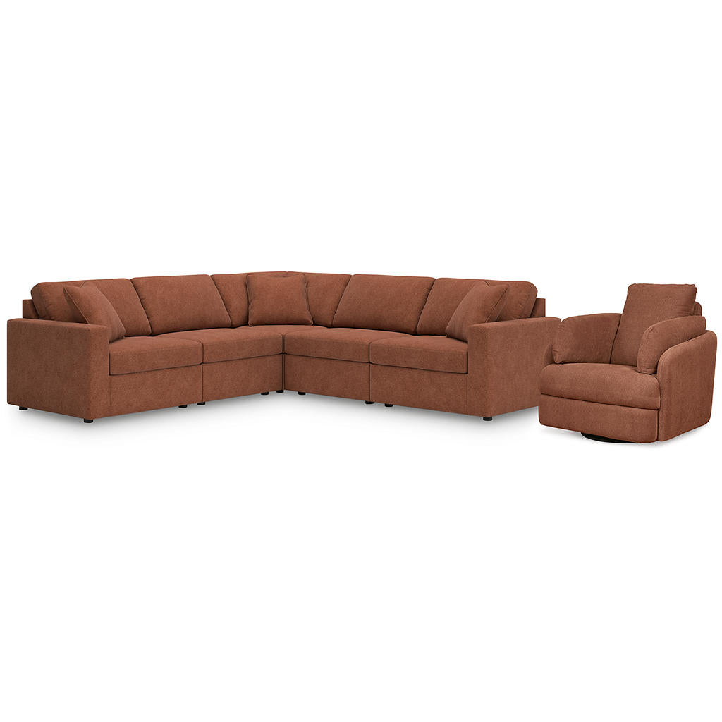 Modmax 5-Piece Sectional and Swivel Glider Recliner Signature Design by Ashley® Uncategorized