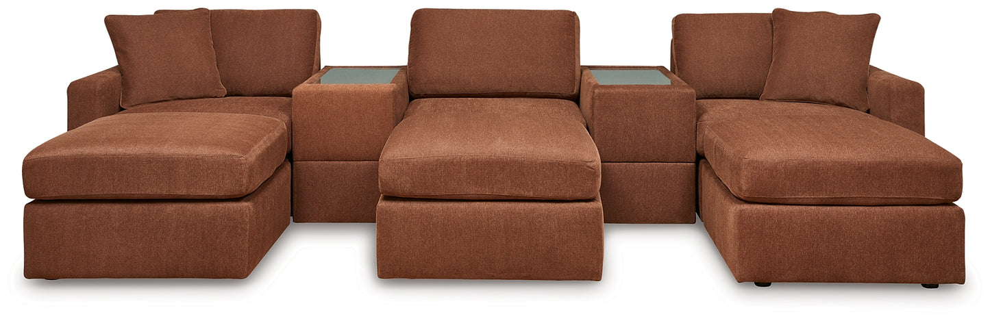 Modmax 5-Piece Sectional and 3 Ottomans