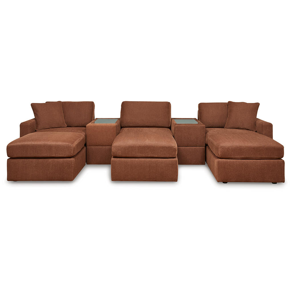 Modmax 5-Piece Sectional and 3 Ottomans Signature Design by Ashley® Uncategorized