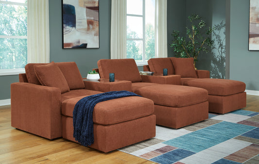 Modmax 5-Piece Sectional and 3 Ottomans