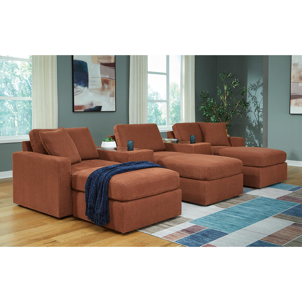 Modmax 5-Piece Sectional and 3 Ottomans Signature Design by Ashley® Uncategorized