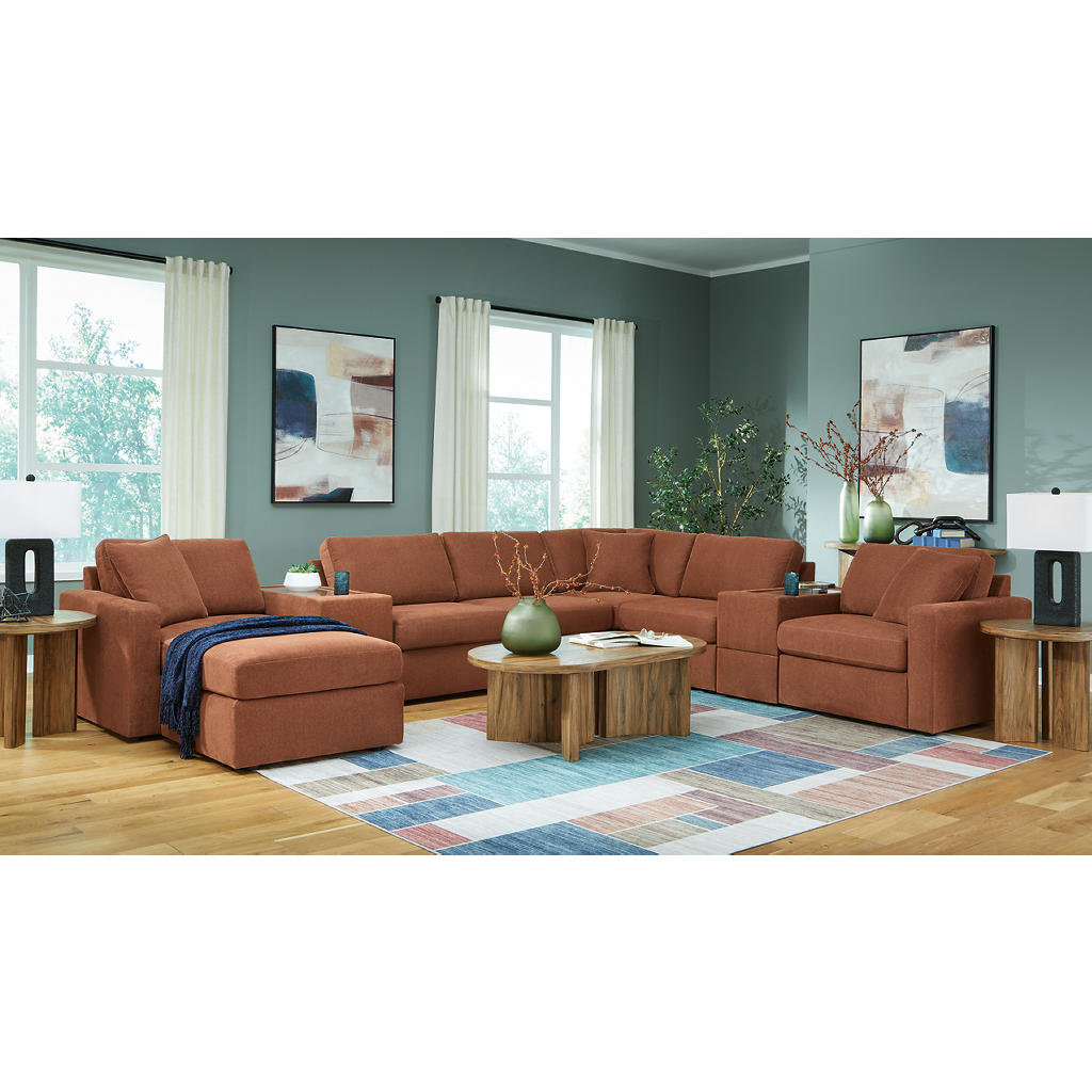 Modmax 6-Piece Sectional and 2 Ottomans Signature Design by Ashley® Uncategorized