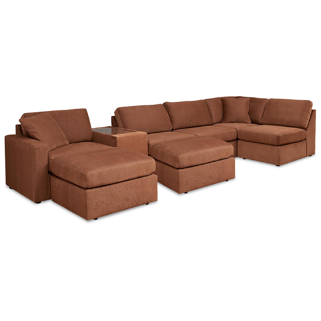 Modmax 6-Piece Sectional and 2 Ottomans Signature Design by Ashley® Uncategorized