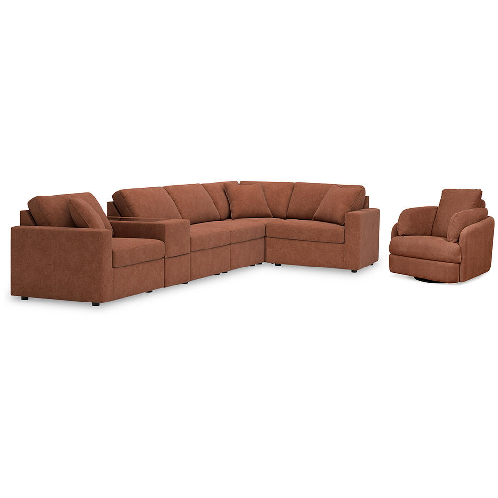 Modmax 6-Piece Sectional and Swivel Glider Recliner Signature Design by Ashley® Uncategorized