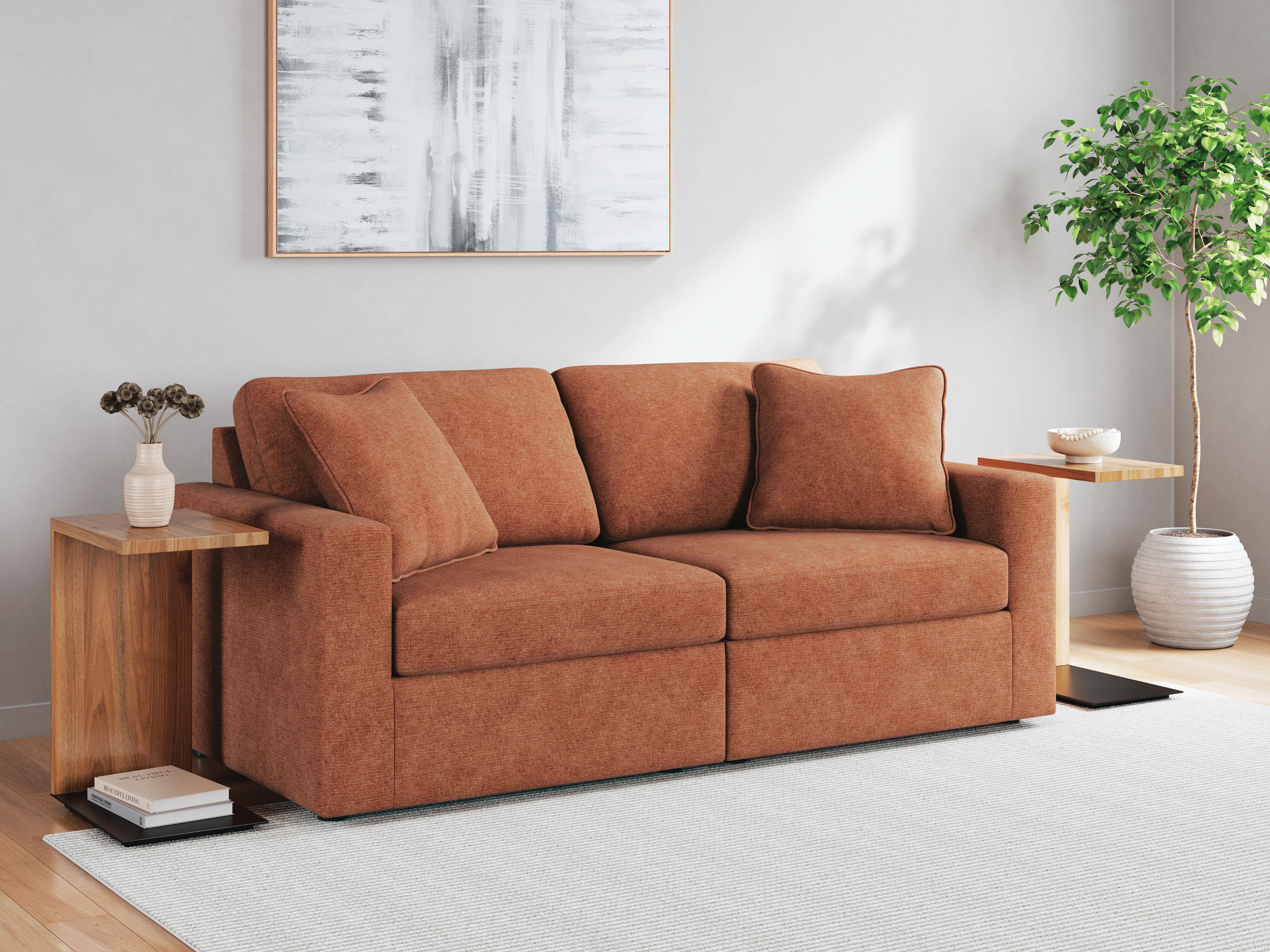 Modmax 7-Piece Modular Sectional and 2 Ottomans — Pit Build Signature Design by Ashley® Living Room