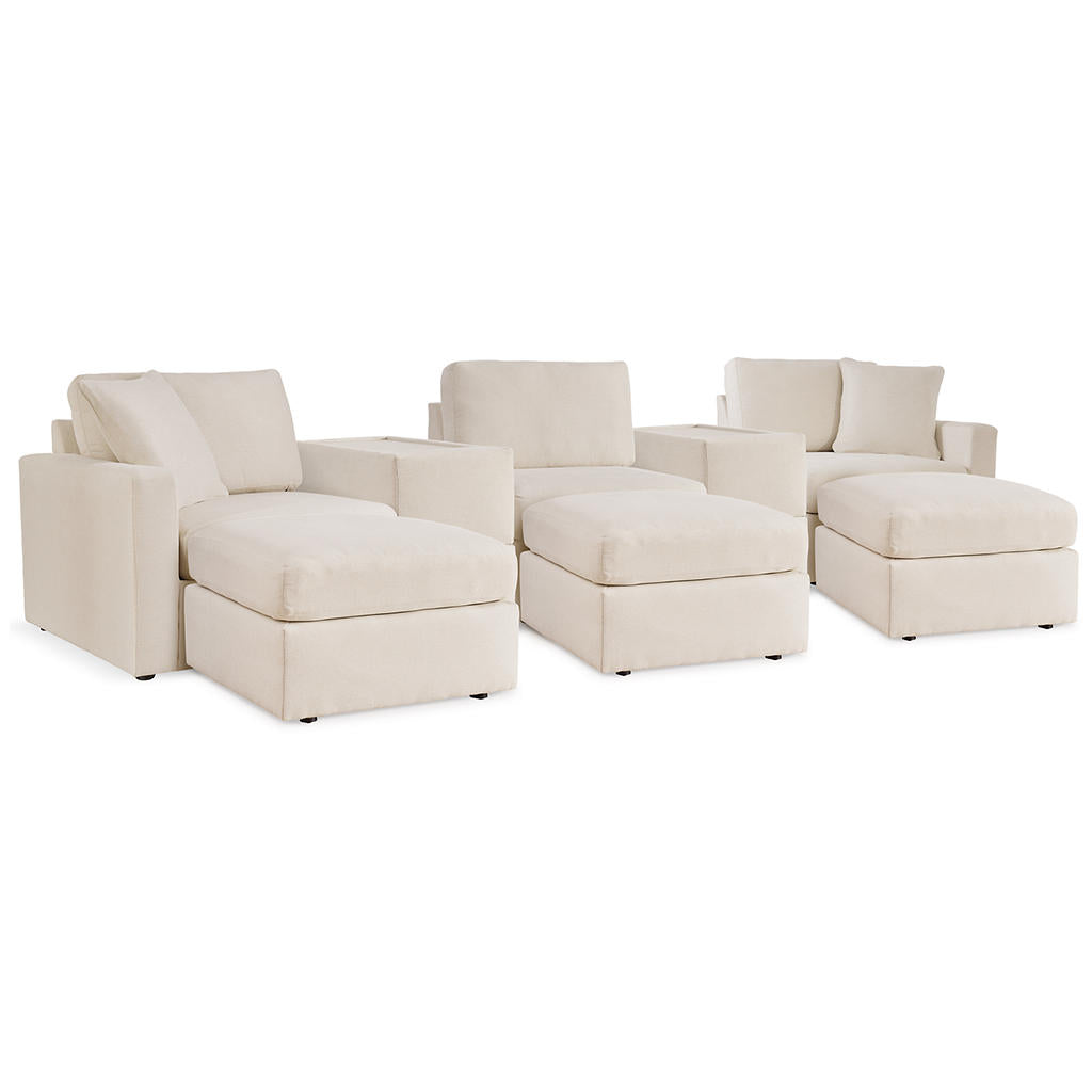 Modmax 5-Piece Sectional and 3 Ottomans Signature Design by Ashley® Uncategorized