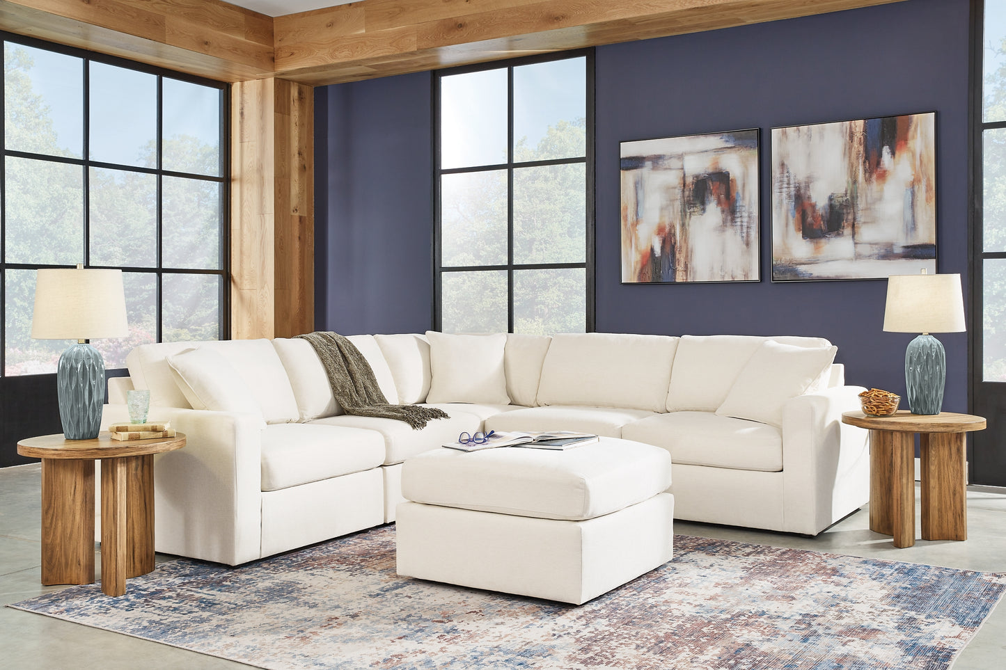 Pillar Peak 5-Piece Sectional with Ottoman