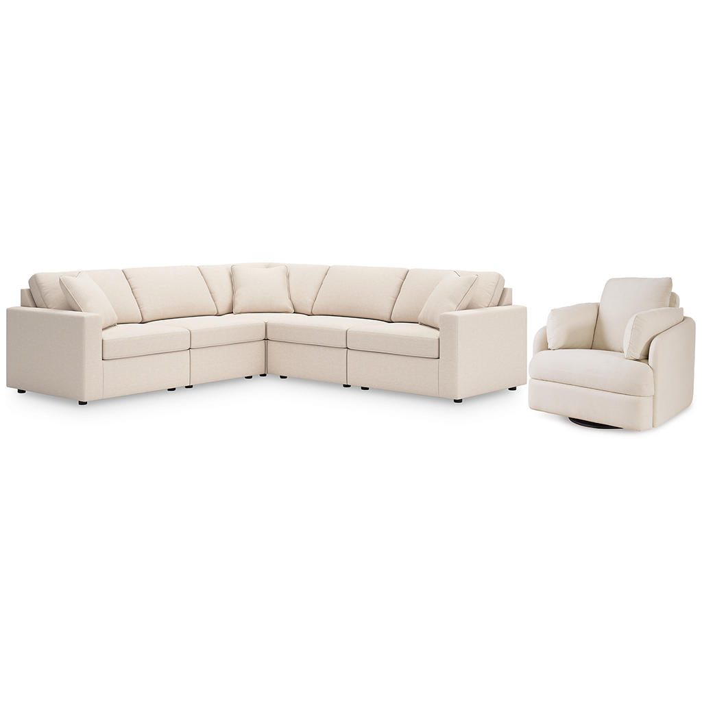 Modmax 5-Piece Sectional and Swivel Glider Recliner Signature Design by Ashley® Uncategorized