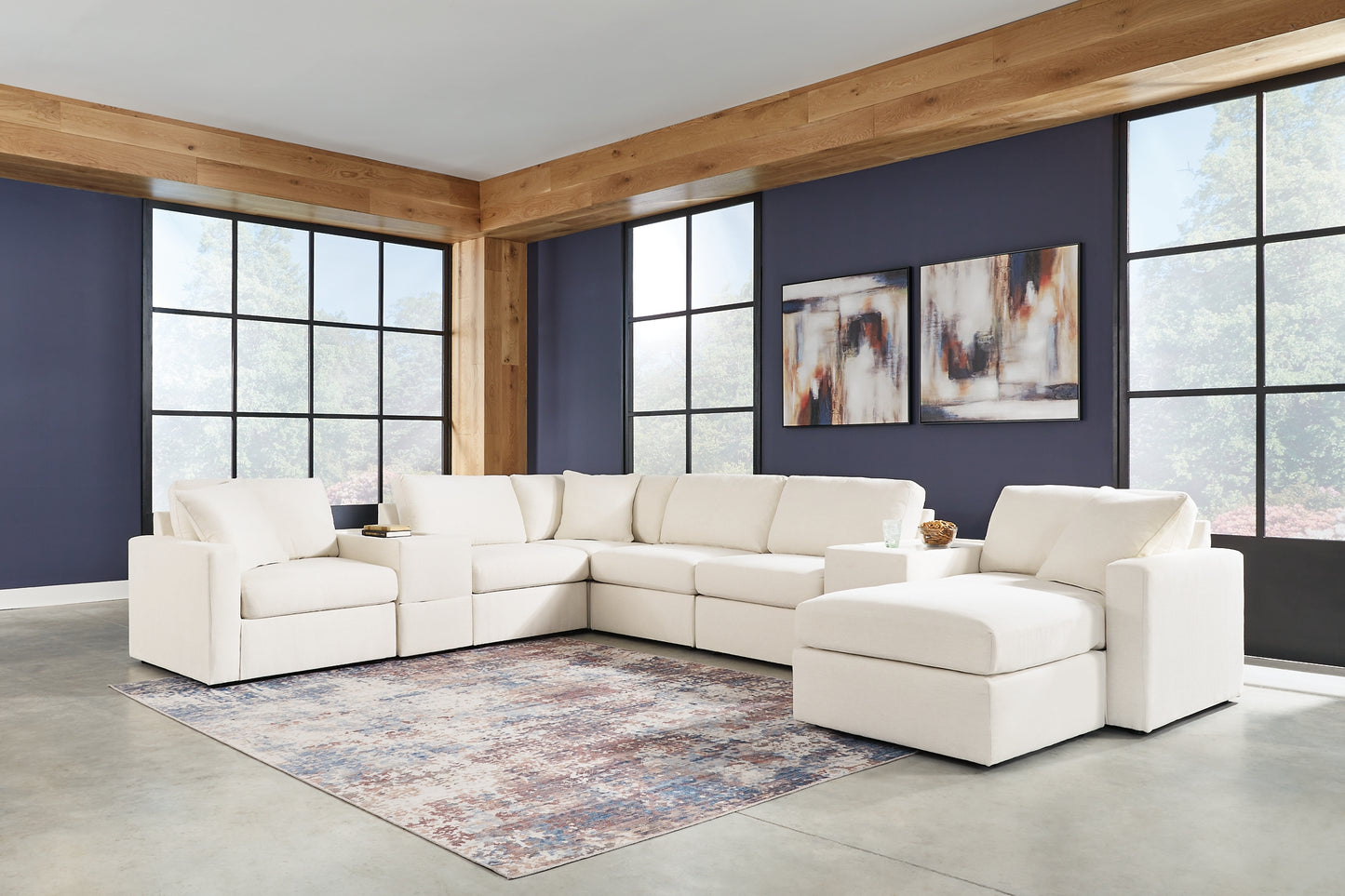 Modmax 8-Piece Sectional and Ottoman