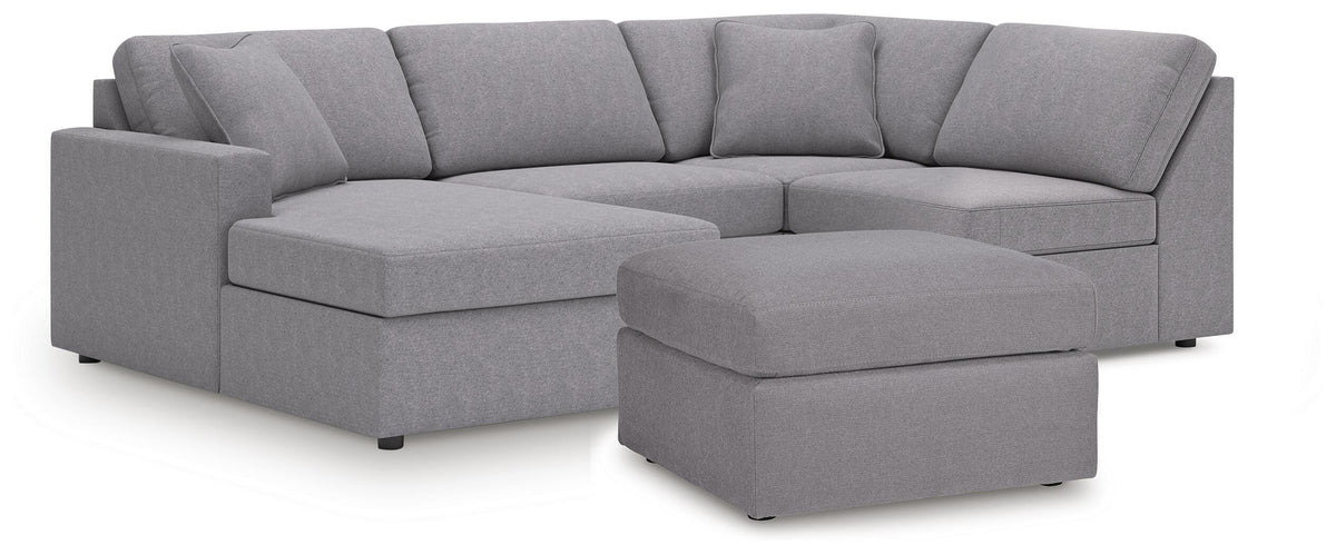 Modmax 4-Piece Modular Sectional and Oversized Ottoman Signature Design by Ashley® Living Room