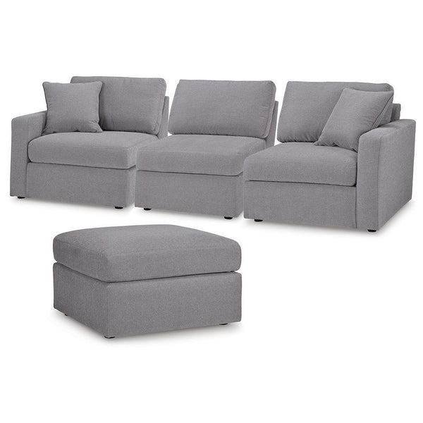 Modmax 3-Piece Sectional and Ottoman — Granite Signature Design by Ashley® Uncategorized