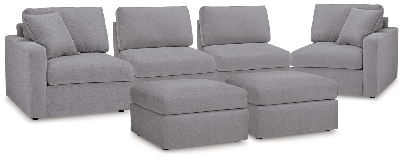 Modmax 4-Piece Sectional and 2 Ottomans