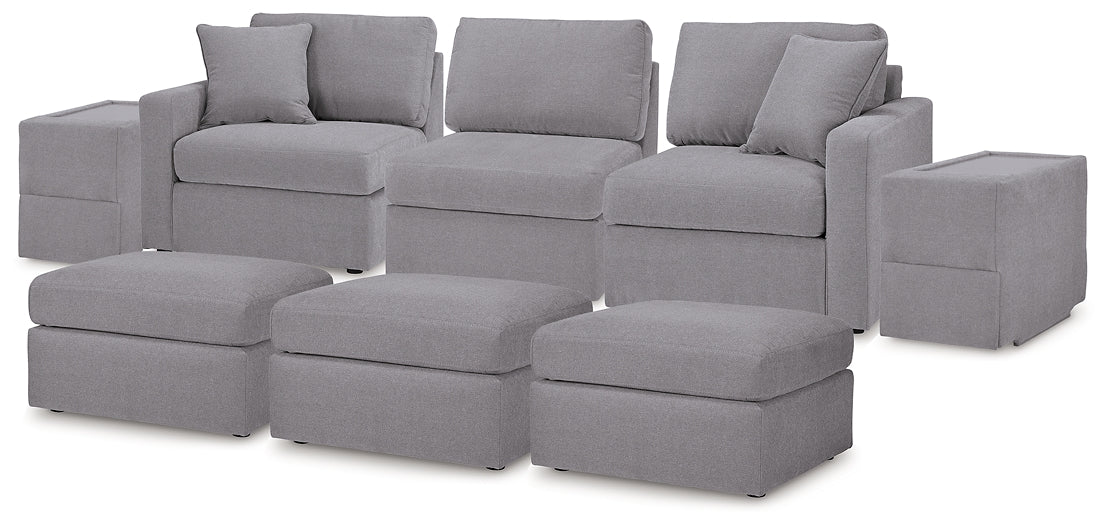 Modmax 5-Piece Sectional and 3 Ottomans