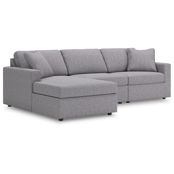 Modmax 3-Piece Sectional with Chaise — Granite Left Chaise Signature Design by Ashley® Living Room