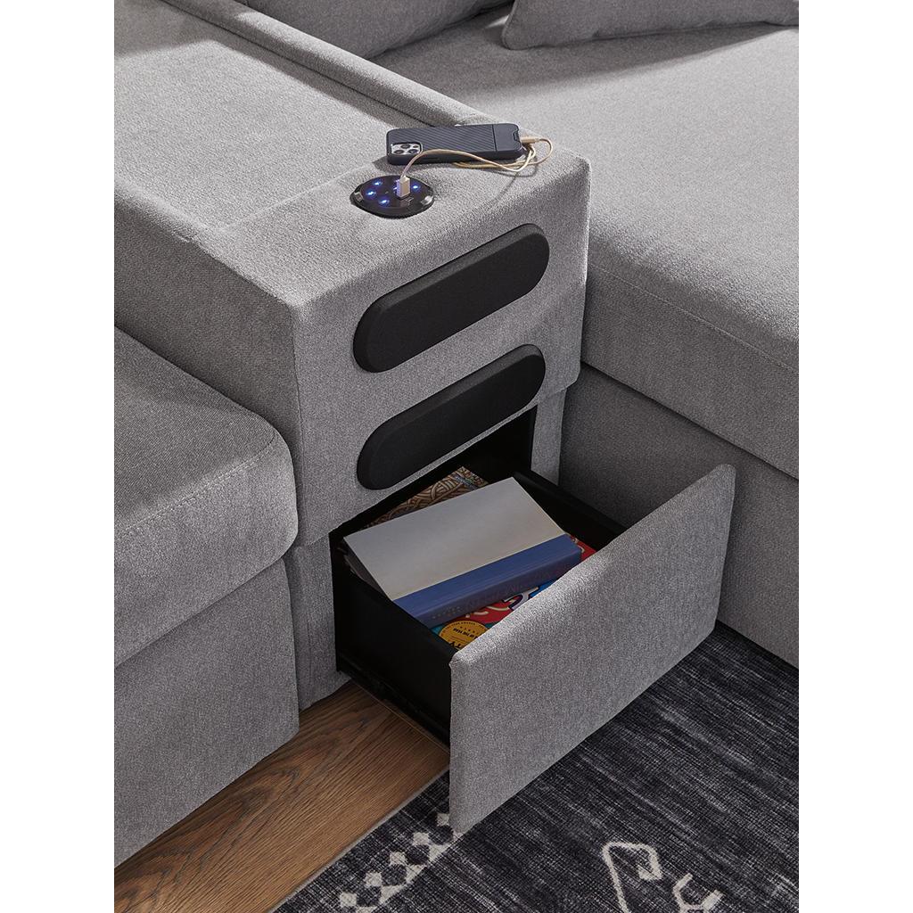 Modmax 6-Piece Sectional with Chaise and Ottoman — Granite Signature Design by Ashley® Uncategorized