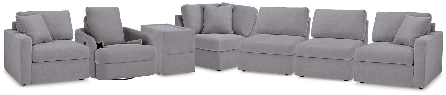 Modmax 6-Piece Sectional and Swivel Glider Recliner