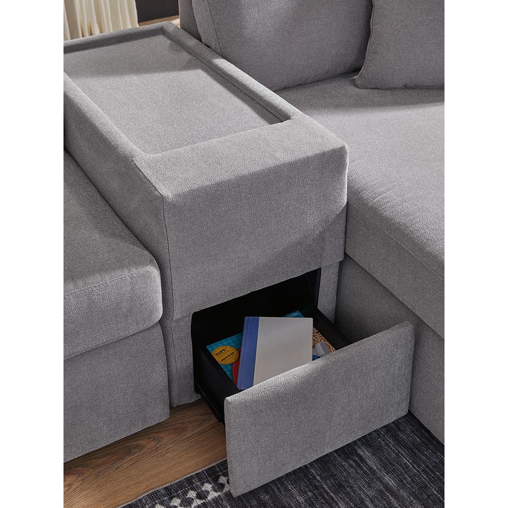 Modmax 6-Piece Sectional with Chaise and Ottoman — Granite Signature Design by Ashley® Uncategorized