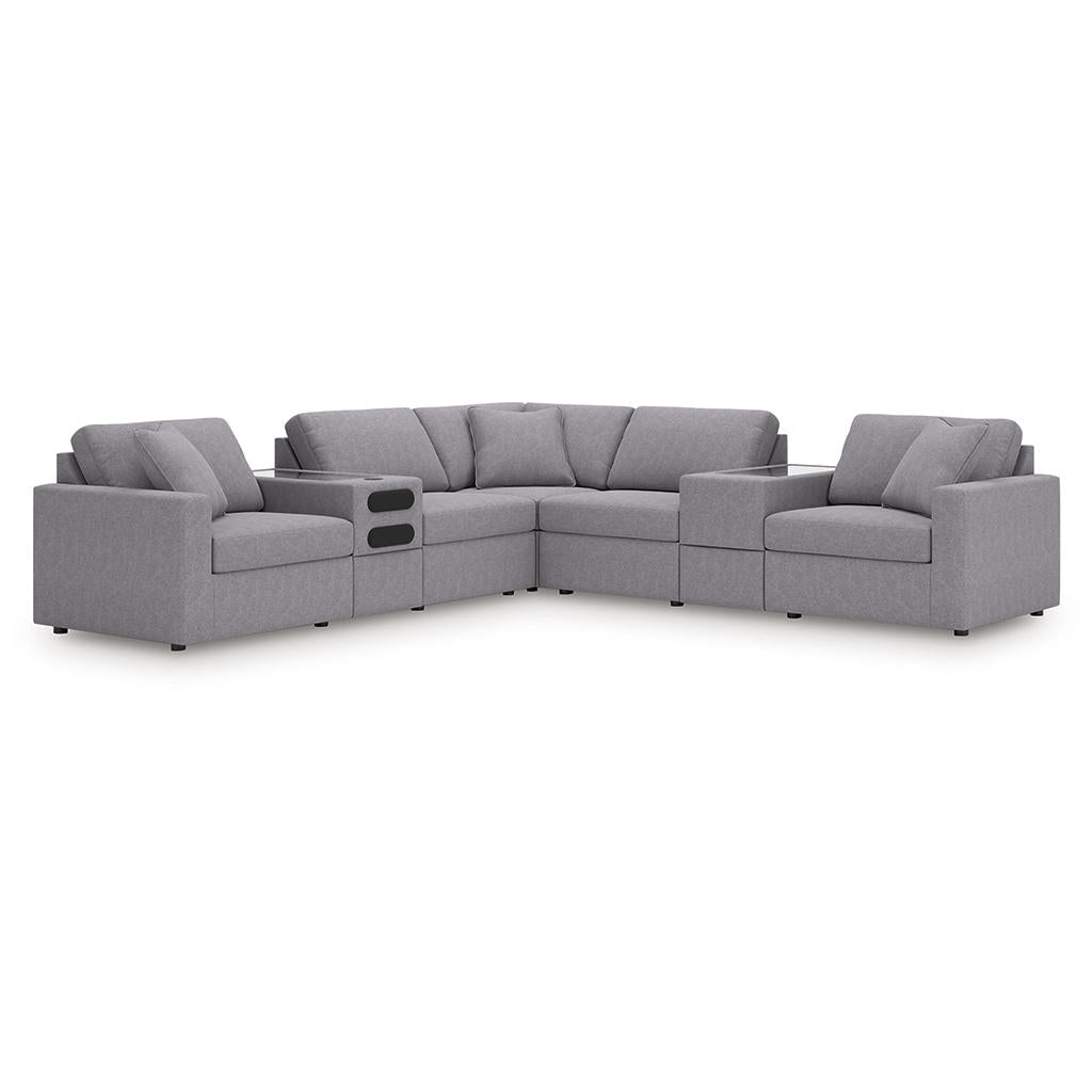 Modmax 7-Piece Balanced Sectional with Audio and Storage Consoles Signature Design by Ashley® Living Room