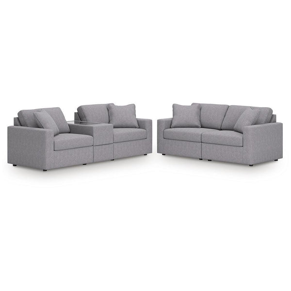 Modmax 3-Piece Sectional Sofa and 2-Piece Sectional Loveseat — Granite Signature Design by Ashley® Uncategorized