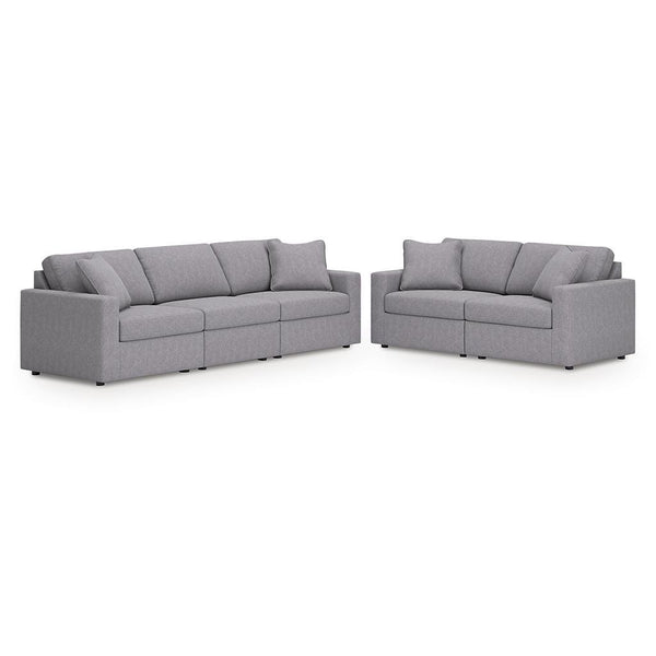 Modmax 3-Piece Sectional Sofa and 2-Piece Sectional Loveseat — Granite Signature Design by Ashley® Uncategorized