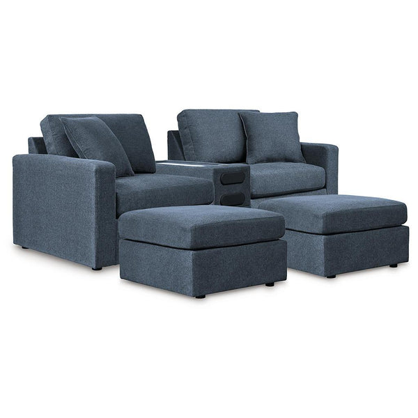 Modmax 3-Piece Sectional and 2 Ottomans — Ink Signature Design by Ashley® Uncategorized