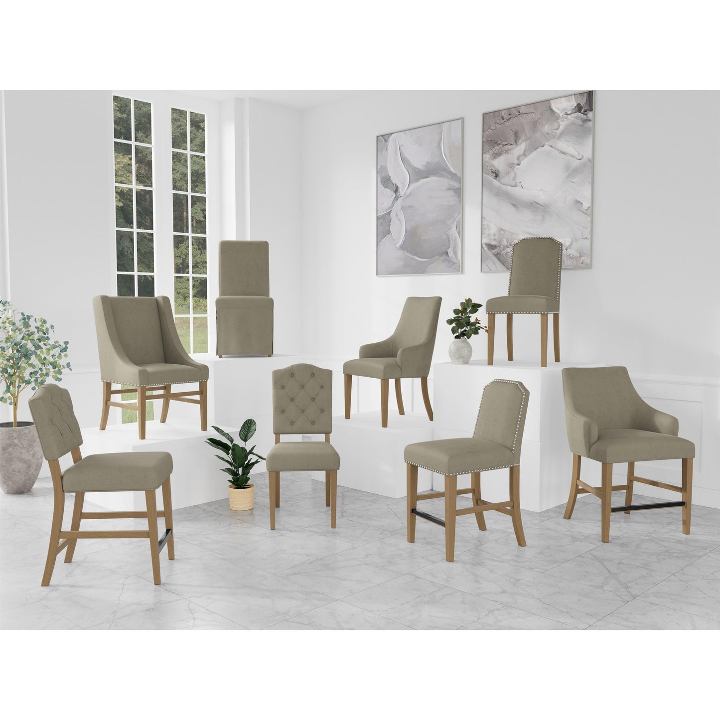 Mix-n-match Chairs Parsons Uph Chair 2in-sd