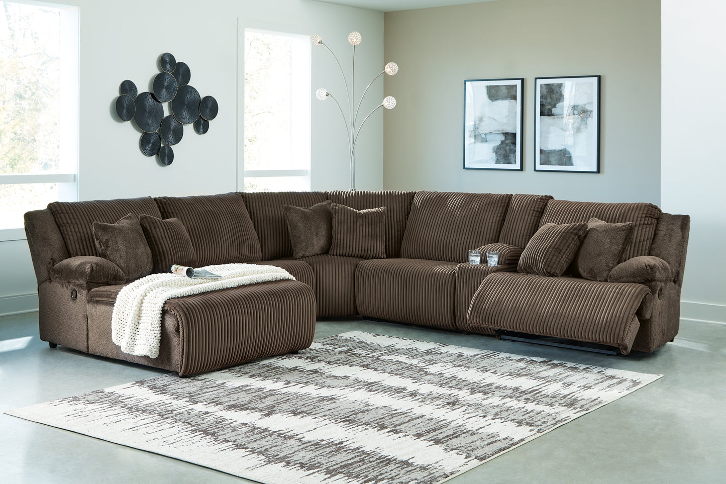 Top Tier 6-Piece Sectional with Recliner