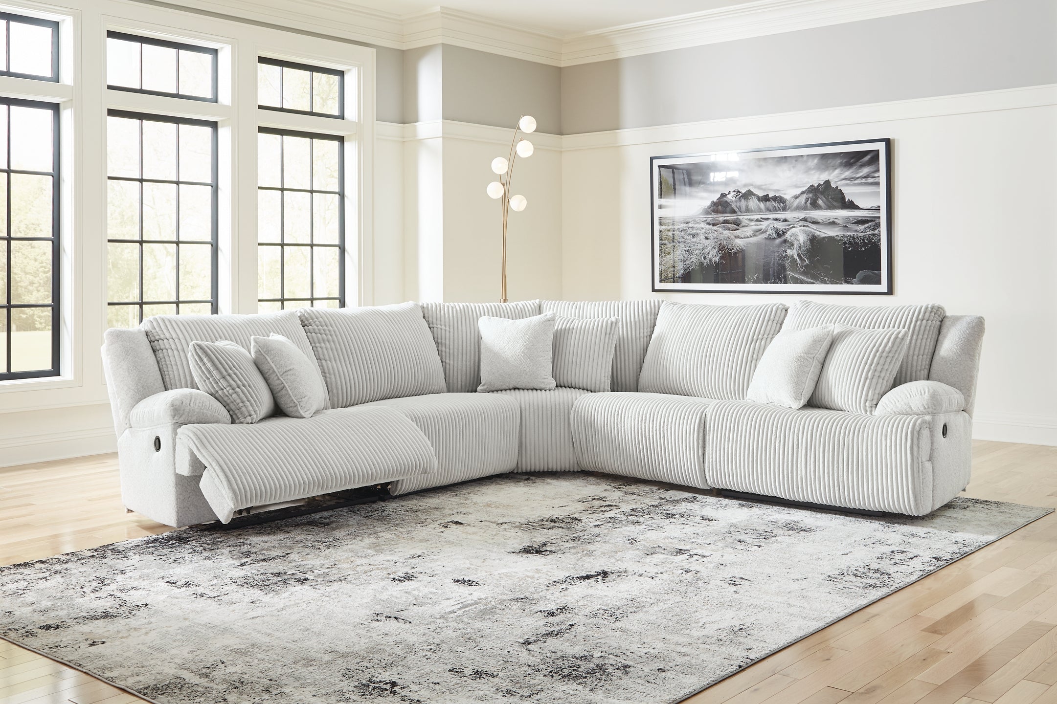 Top Tier 5-Piece Reclining Sectional – Kensington Furniture Mattress